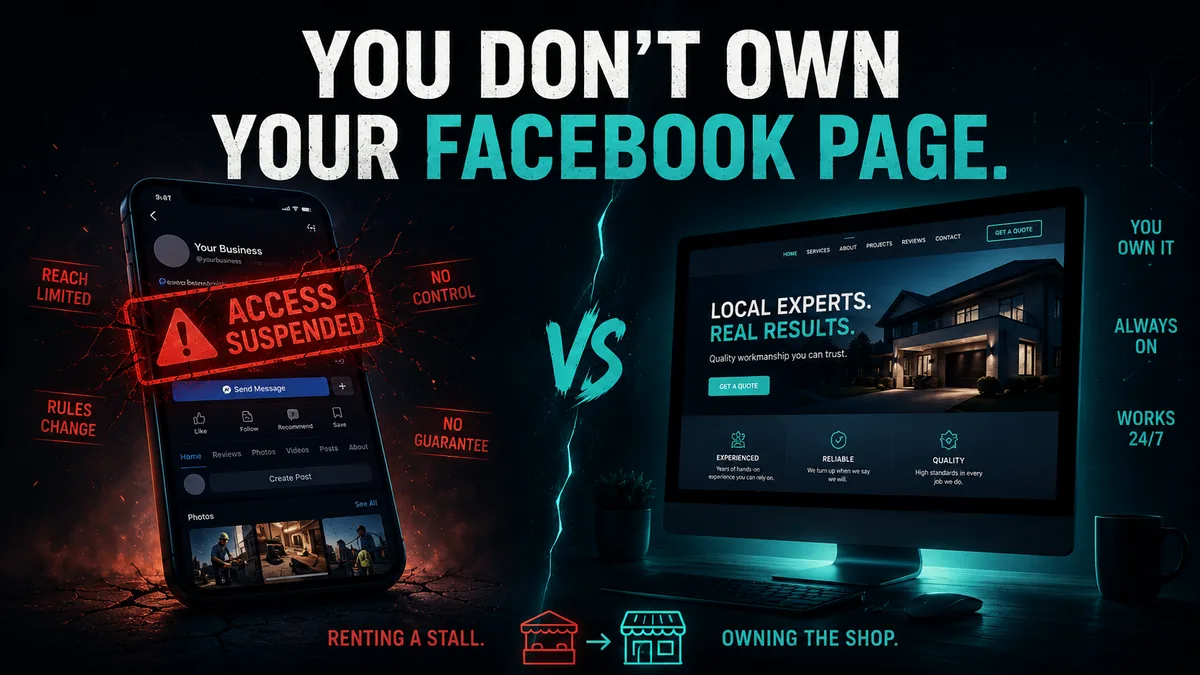 My Facebook page is my website — Myth Busted